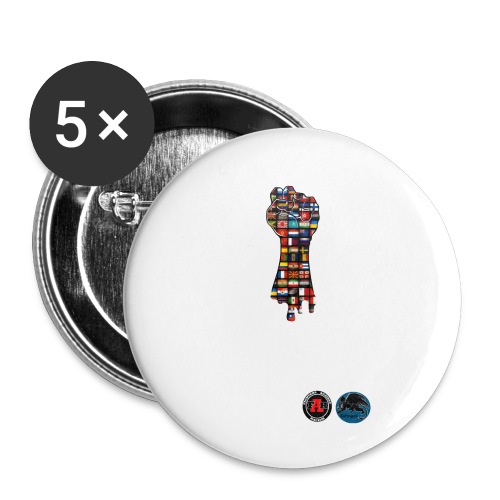 FAR white - Buttons small 1'' (5-pack)