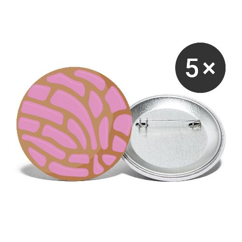Pink Concha Mexican Pan Dulce - Buttons small 1'' (5-pack)