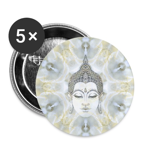 Monoi Buddha Yoga Mandala - Buttons small 1'' (5-pack)