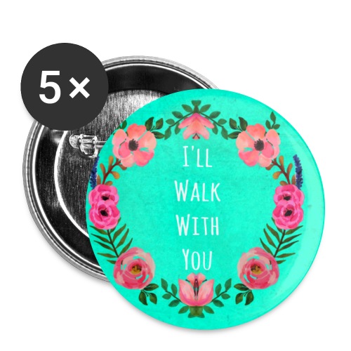 Walk png - Buttons small 1'' (5-pack)