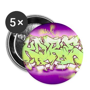 Egos Graffiti Burst - Buttons small 1'' (5-pack) - white