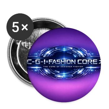 C-Gi Fashion Core Logo - Buttons small 1'' (5-pack) - white