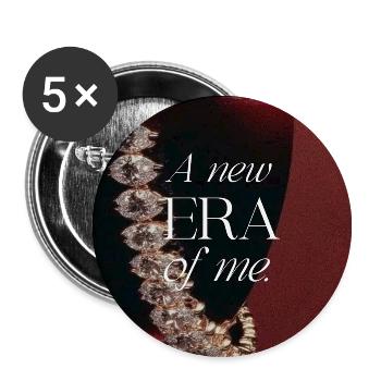 A New Era of Me: Luxe Wine & Diamonds - Buttons small 1'' (5-pack) - white