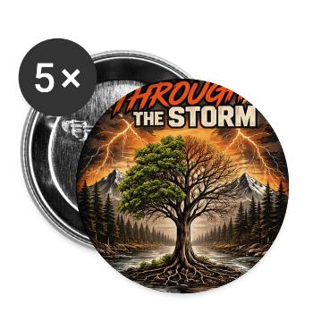 Grow Through The Storm - Buttons small 1'' (5-pack) - white