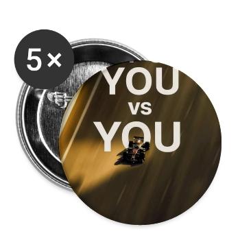 You vs You: Self-Driven Race - Buttons small 1'' (5-pack) - white