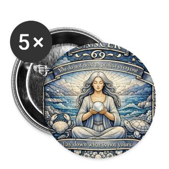 CANCER - Buttons small 1'' (5-pack) - white