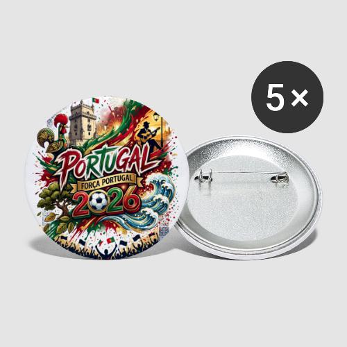 Portugal 2026 — Nations 26 | World Cup - Buttons small 1'' (5-pack)