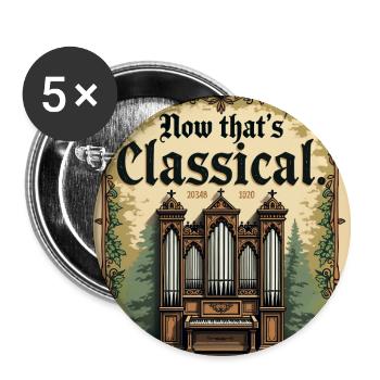 Classical III - Buttons small 1'' (5-pack) - white