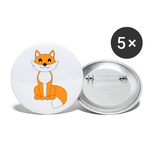 Clever Orange Fox - Infant Apparel and Cocoa Mug - Buttons small 1'' (5-pack)