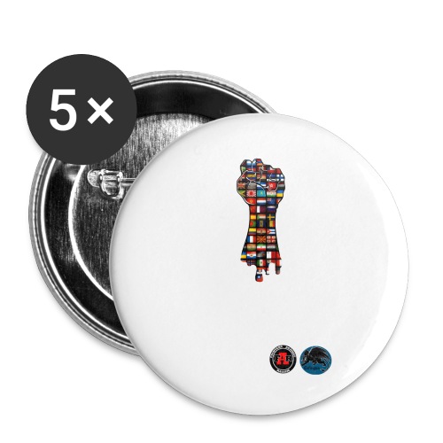 FAR white - Buttons small 1'' (5-pack)