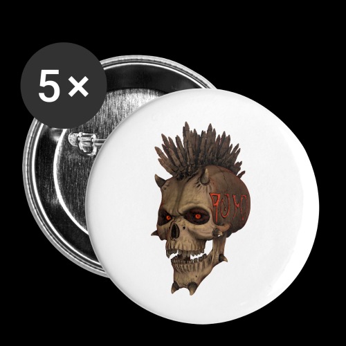Infernal Punks ESO Skull - Buttons small 1'' (5-pack)