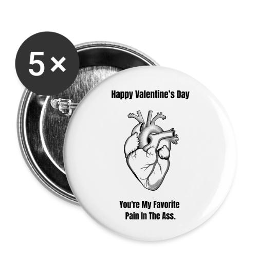 I'm Glad I Swiped Right T-Shirt | Funny Valentine - Buttons small 1'' (5-pack)