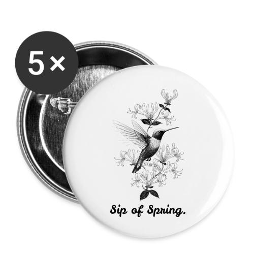 Hummingbird T-Shirt, Honeysuckle Vine - Buttons small 1'' (5-pack)