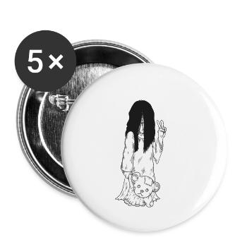 Cute Ghost Girl - Buttons small 1'' (5-pack) - white