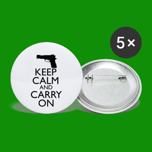 Keep Calm & Carry On - Buttons small 1'' (5-pack)