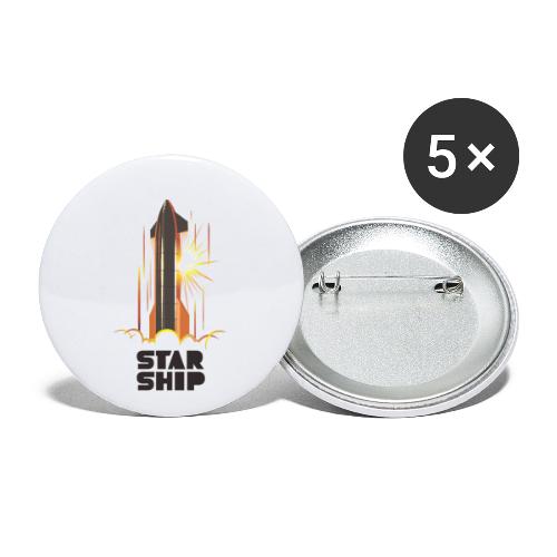 Star Ship Mars - Light - Buttons small 1'' (5-pack)