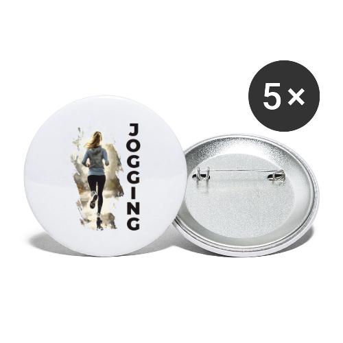 Jogging: Run into Motion - Buttons small 1'' (5-pack)
