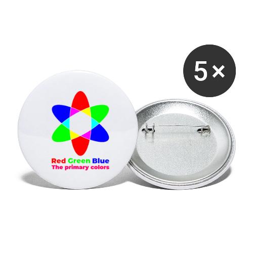 Primary colors: RGB Origins - Buttons small 1'' (5-pack)