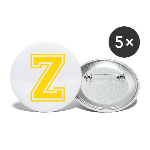 Letter Z – Capital Athletic Alphabet Monogram - Buttons small 1'' (5-pack)