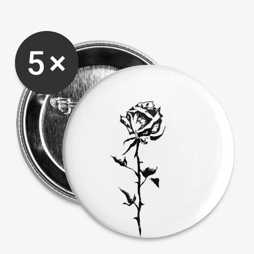 rose - Buttons small 1'' (5-pack)