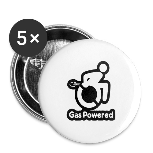 This wheelchair is gas powered * - Buttons small 1'' (5-pack)
