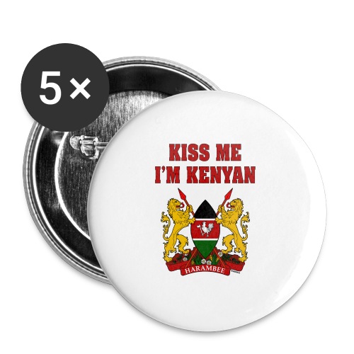 Kiss Me, I'm Kenyan - Buttons small 1'' (5-pack)