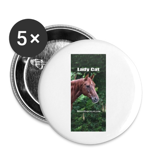 LadyCat1 jpg - Buttons small 1'' (5-pack)