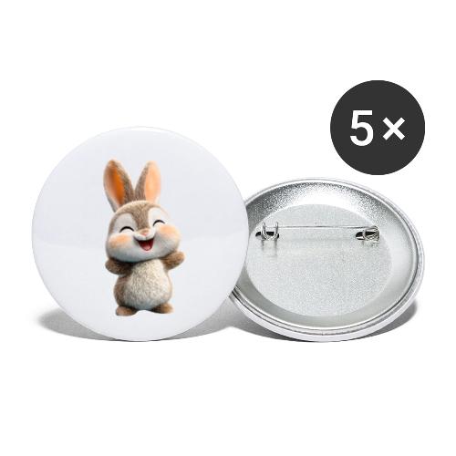 Joyful Baby Rabbit - Buttons small 1'' (5-pack)