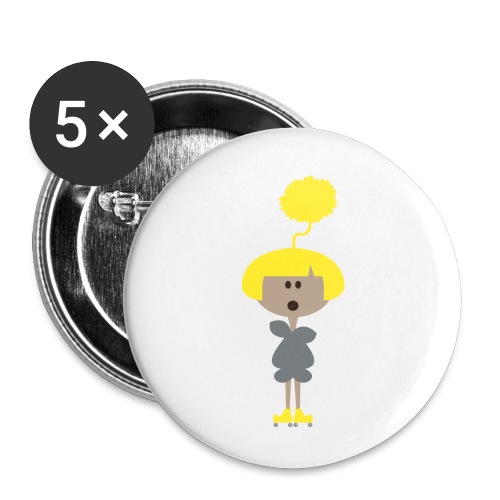 Pom Pom Girl Rollerskating - Buttons small 1'' (5-pack)