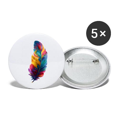 Spectrum Feather Flow - Buttons small 1'' (5-pack)