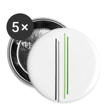 Subtle Aromantic Pride, Aro Flag, Pride Month - Buttons small 1'' (5-pack) - white