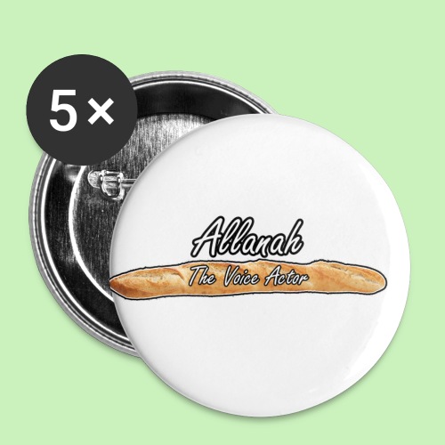 Allanah The Voice Actor Baguette - Buttons small 1'' (5-pack)