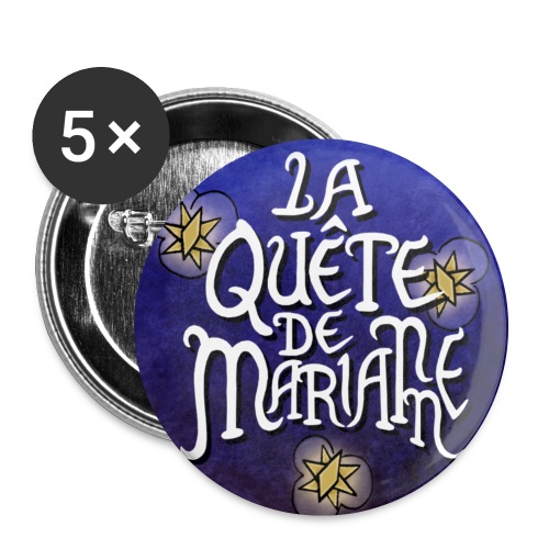 La quête de Marianne - Lot de 5 petits badges (1 po)