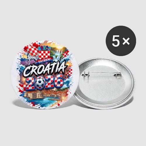 Croatia 2026 Vatreni. Fire never di | World Cup - Buttons small 1'' (5-pack)