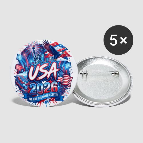 USA 2026 — Nations 26 | World Cup - Buttons small 1'' (5-pack)