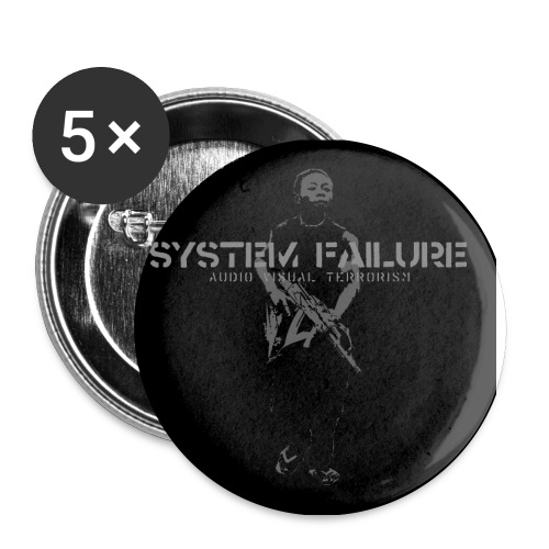 system failure button - Buttons small 1'' (5-pack)