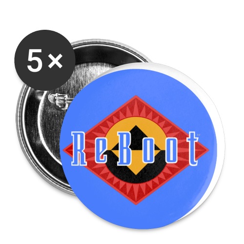 reboot button - Buttons small 1'' (5-pack)