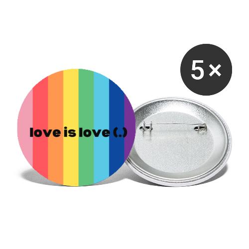 Love Is Love (.) - Buttons small 1'' (5-pack)