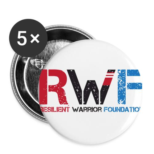 RWF Black - Buttons small 1'' (5-pack)