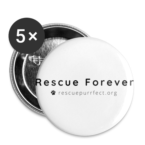 Rescue Purrfect Basic Logo - Buttons small 1'' (5-pack)