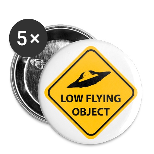 UFO Road Sign - Buttons small 1'' (5-pack)