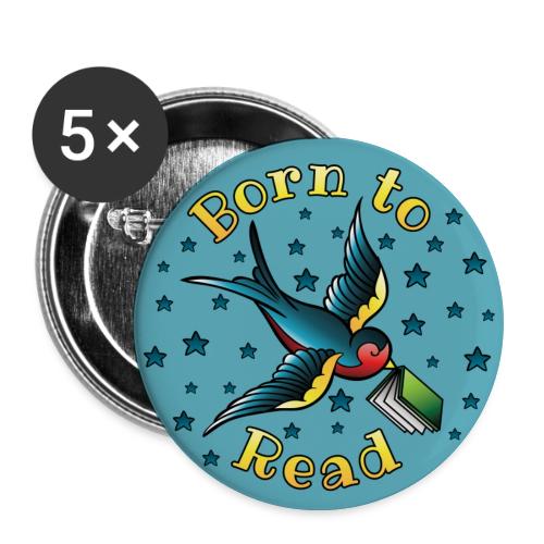 Born to Read Tattoo - Buttons small 1'' (5-pack)