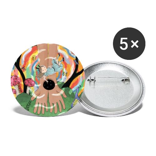 Falling into Jesus' Wonderland - Buttons small 1'' (5-pack)
