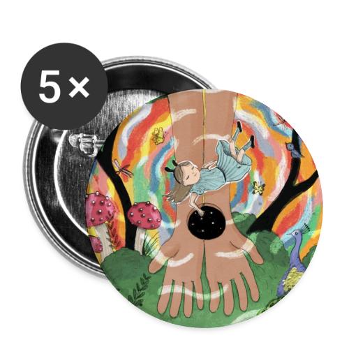 Falling into Jesus' Wonderland - Buttons small 1'' (5-pack)