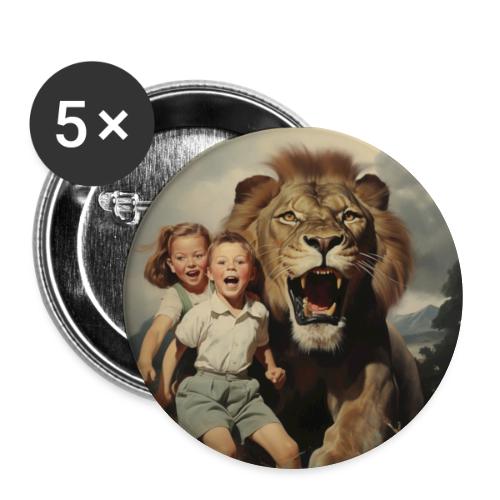 The Righteous Are Bold As A Lion - Buttons small 1'' (5-pack)