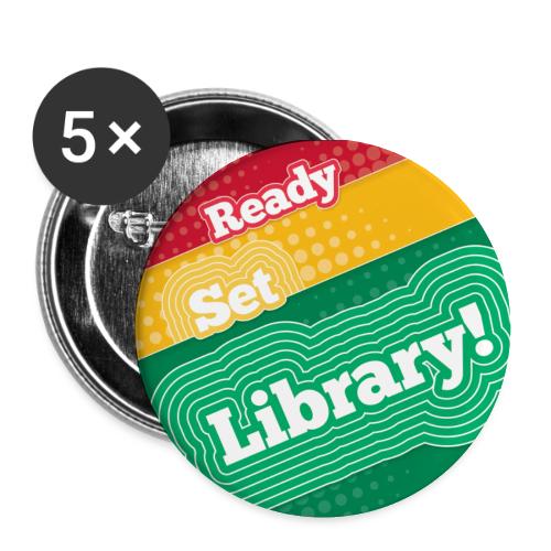 Ready Set Library! - Buttons small 1'' (5-pack)