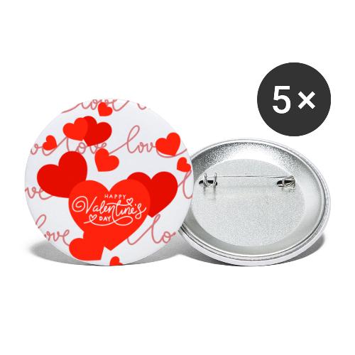 Valentine's Day Designs, Valentine's Day Gifts - Buttons small 1'' (5-pack)