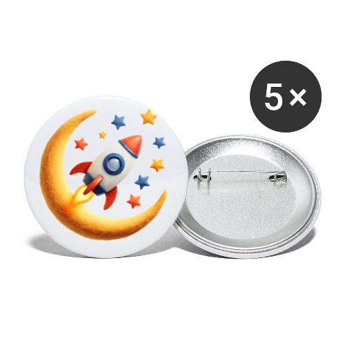 Rocket Among the Stars - Buttons small 1'' (5-pack)
