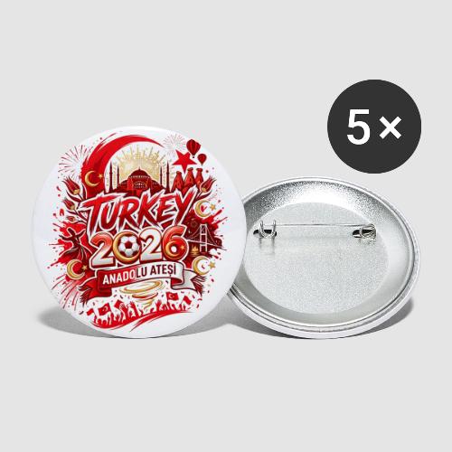 Türkiye 2026 —anadolu atesi | World Cup - Buttons small 1'' (5-pack)