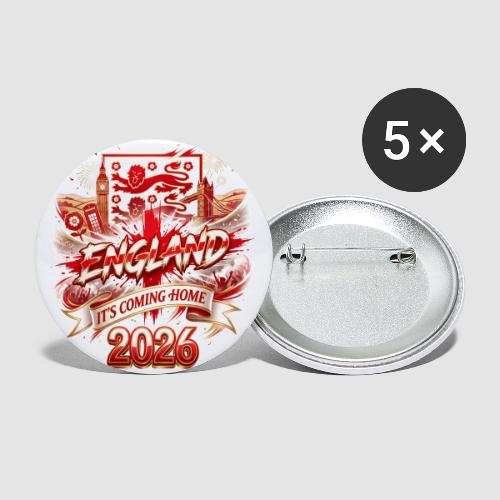 England 2026 — Nations 26 | World Cup - Buttons small 1'' (5-pack)